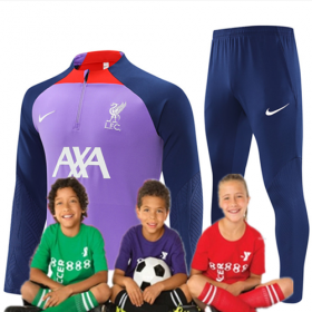 Kid's 23/24 Liverpool Training Suits Purple